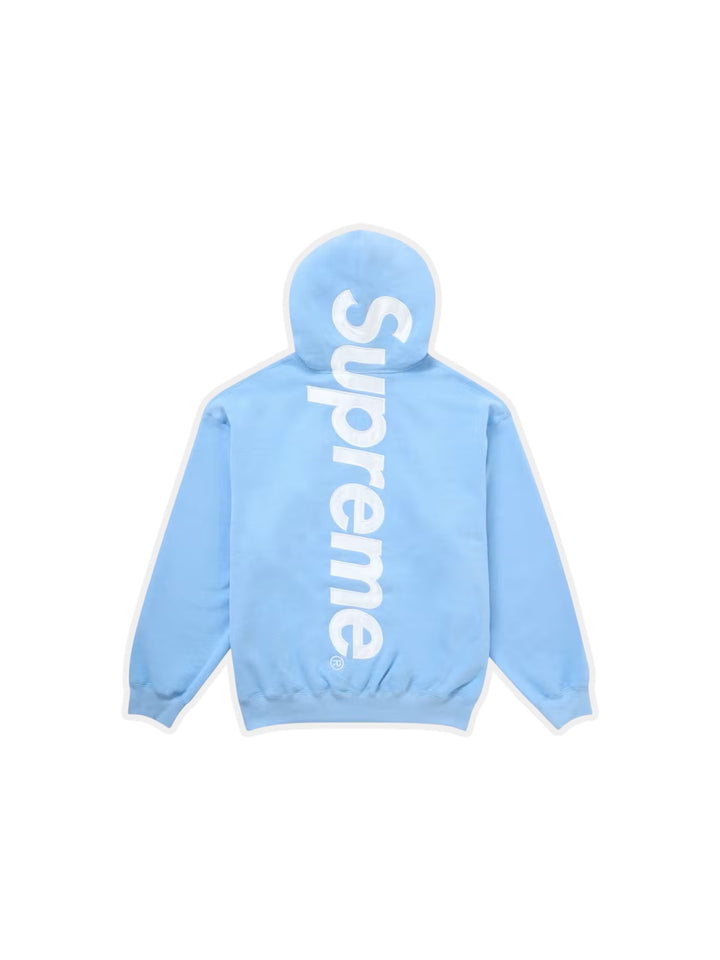 Supreme Satin Applique Hooded Sudadera (FW24) Blue