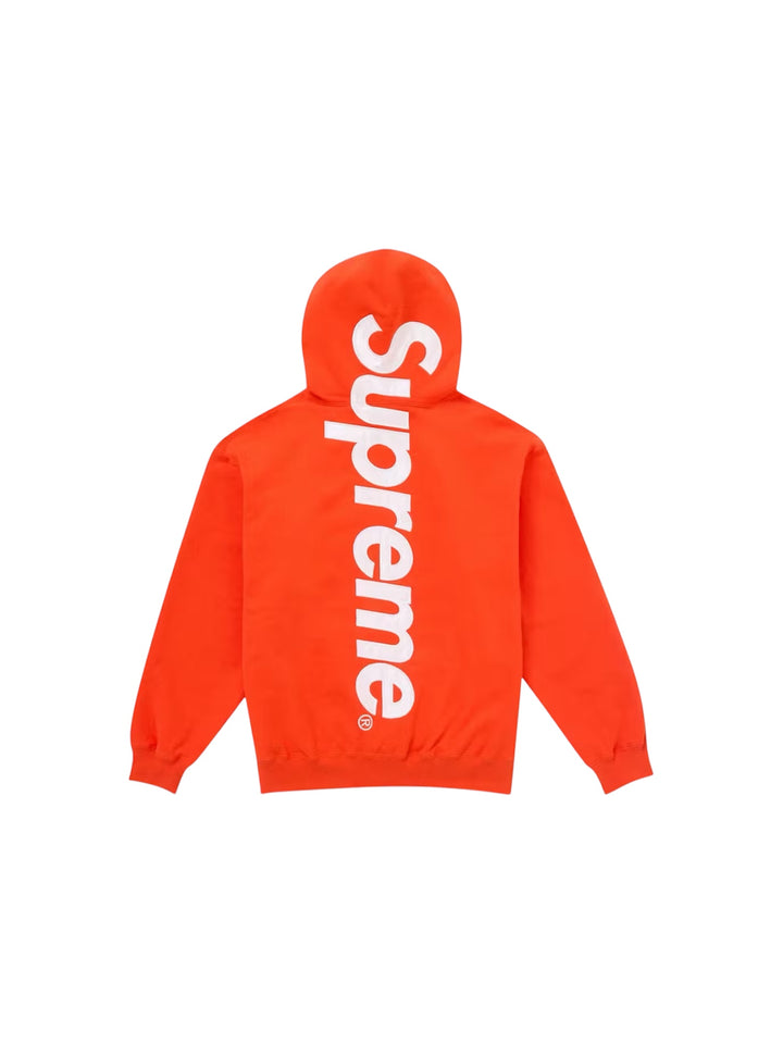 Supreme Satin Applique Hooded Sudadera (FW24) Orange
