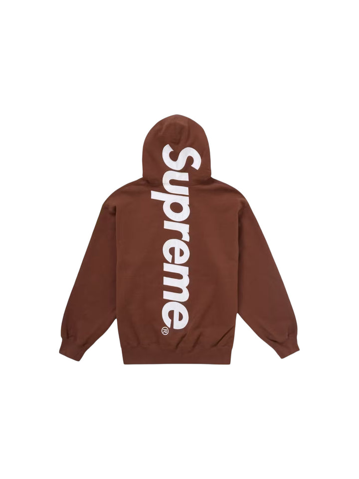 Supreme Satin Applique Hooded Sudadera (FW24) Brown
