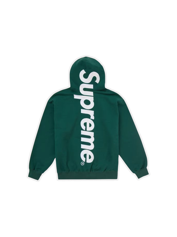 Supreme Satin Applique Hooded Sudadera (FW24) Green