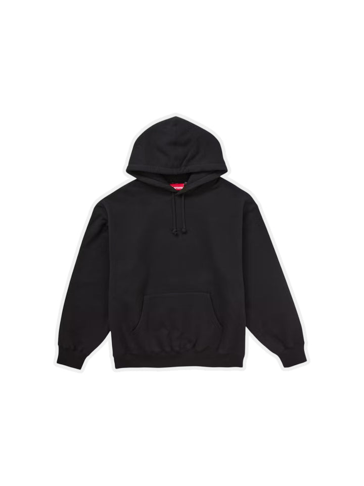 Supreme Satin Applique Hooded Sudadera (FW24) Black