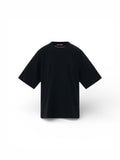 Palm Angels Doble Logo Sobre Camiseta Negro/Fuschia